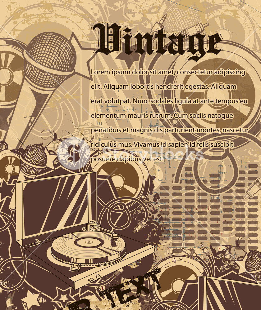 840x1000 Concert Poster Vector Illustration Royalty Free Stock Image