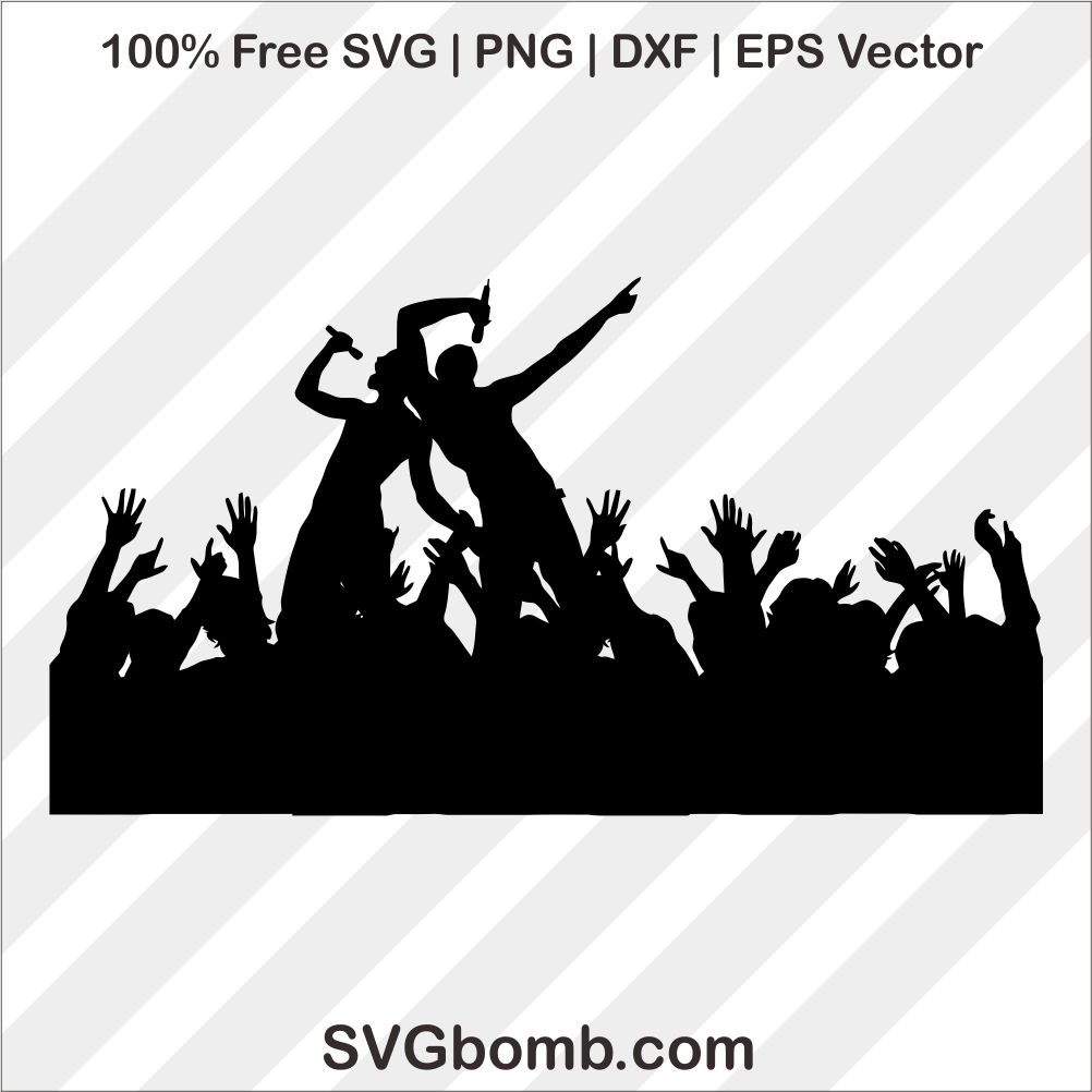 1002x1002 Free Party Concert Silhouette