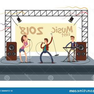 300x300 Music Festival Concert Pop Band Playing Musician Singer Duet Stage