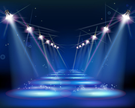 460x368 Vector Concert Spotlight Stage Free Vector Download
