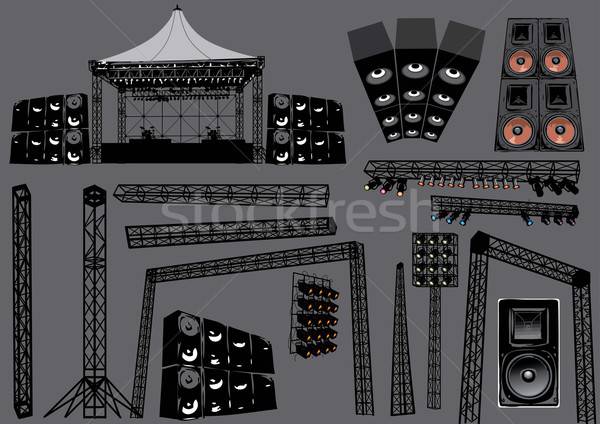 600x424 Concert Stage Vector Illustration Ann Verboven