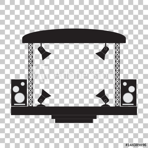 500x500 Concert Stage And Musical Equipment