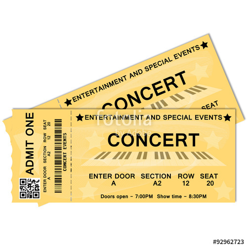 500x500 Concert Tickets Stock Image And Royalty Free Vector
