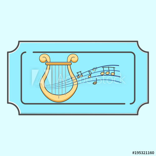 500x500 Concert Ticket Vector Icon
