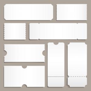 300x300 Blank Ticket Template Festival Concert Tickets Vector Newwaysys