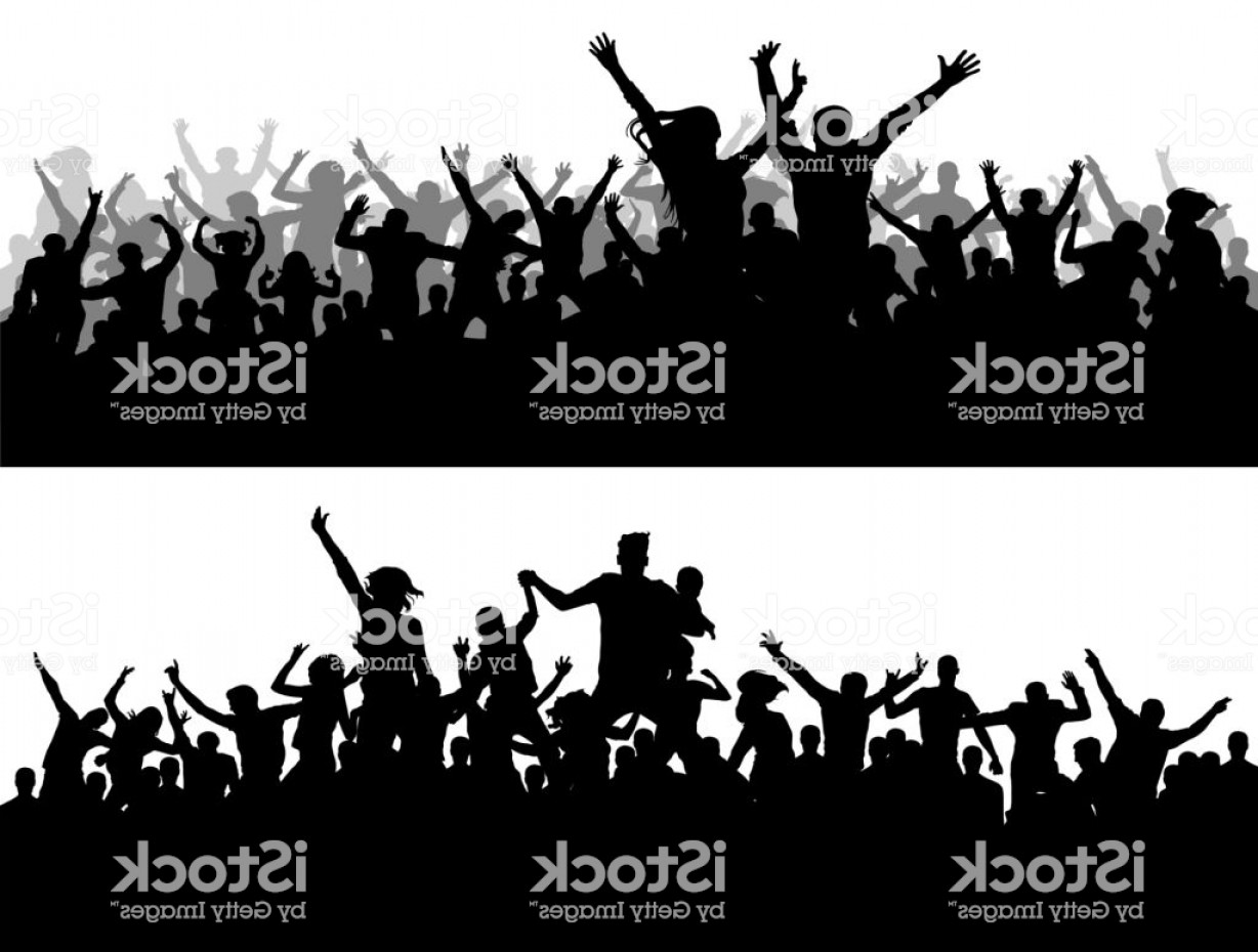 1228x930 Crowd Concert Vector Silhouette Sports Championship Fans A Large
