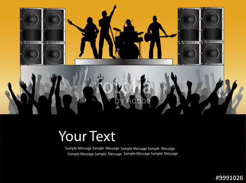 500x373 Rock Concert Vector Flyer Stock Image And Royalty Free Vector