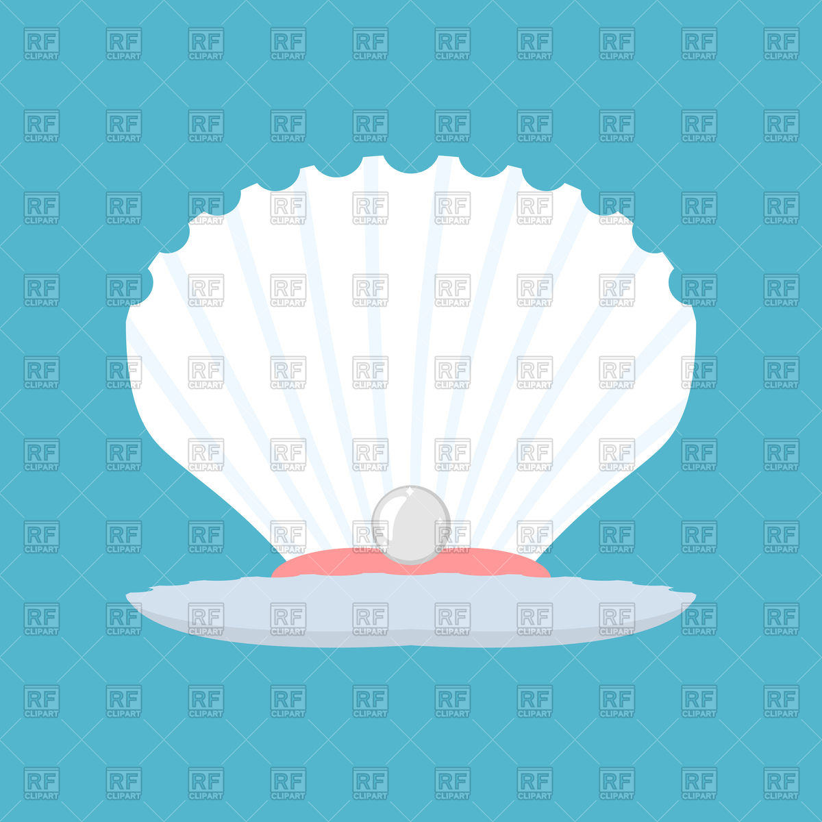 1200x1200 Shell With Pearl Open Conch Vector Image Of Objects Maryvalery