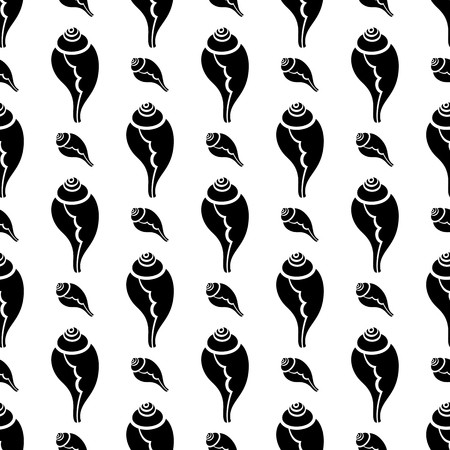 450x450 Conch A Marine Mollusc, Conch Icon Seamless Pattern Vector Art