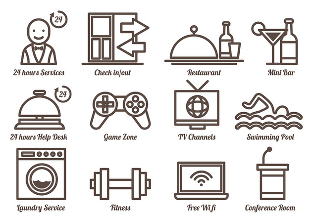 Du Vecteur Gratuit Free Concierge Icons Vector 632x443 Du Vecteur Gratuit Free Concierge Icons Vector