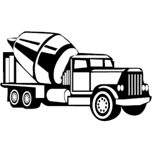 300x300 Concrete Truck Clipart