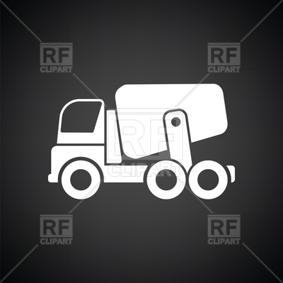 400x400 Icon Of Concrete Mixer Truck Vector Image Of Signs, Symbols, Maps