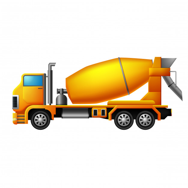 Concrete Mixer Truck Vector at Vectorified.com | Collection of Concrete ...