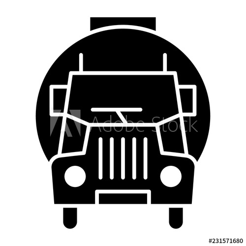 500x500 Concrete Truck Solid Icon Mixer Truck Vector Illustration