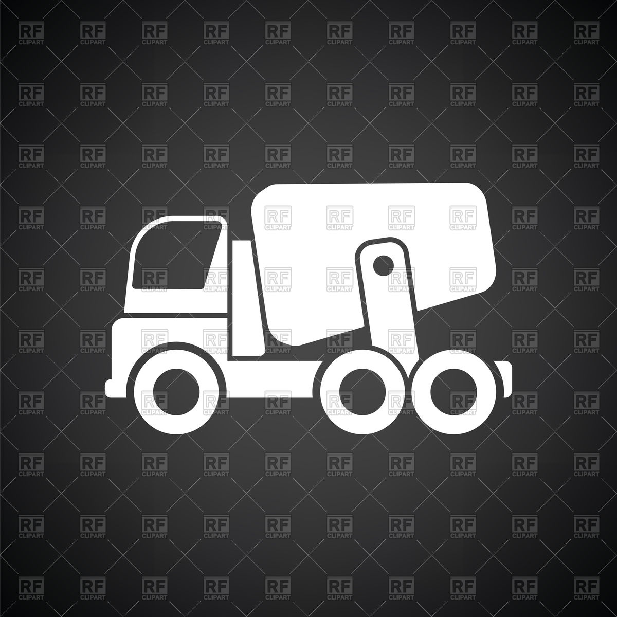 1200x1200 Icon Of Concrete Mixer Truck Vector Image Of Signs, Symbols, Maps