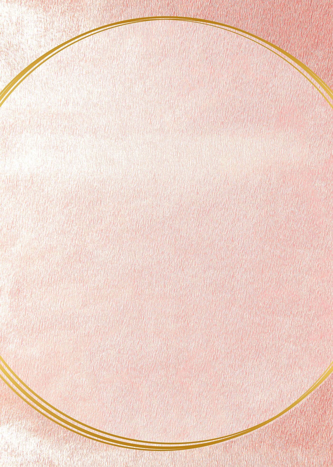 1400x1960 Download Premium Image Of Round Golden Frame On A Pink Concrete