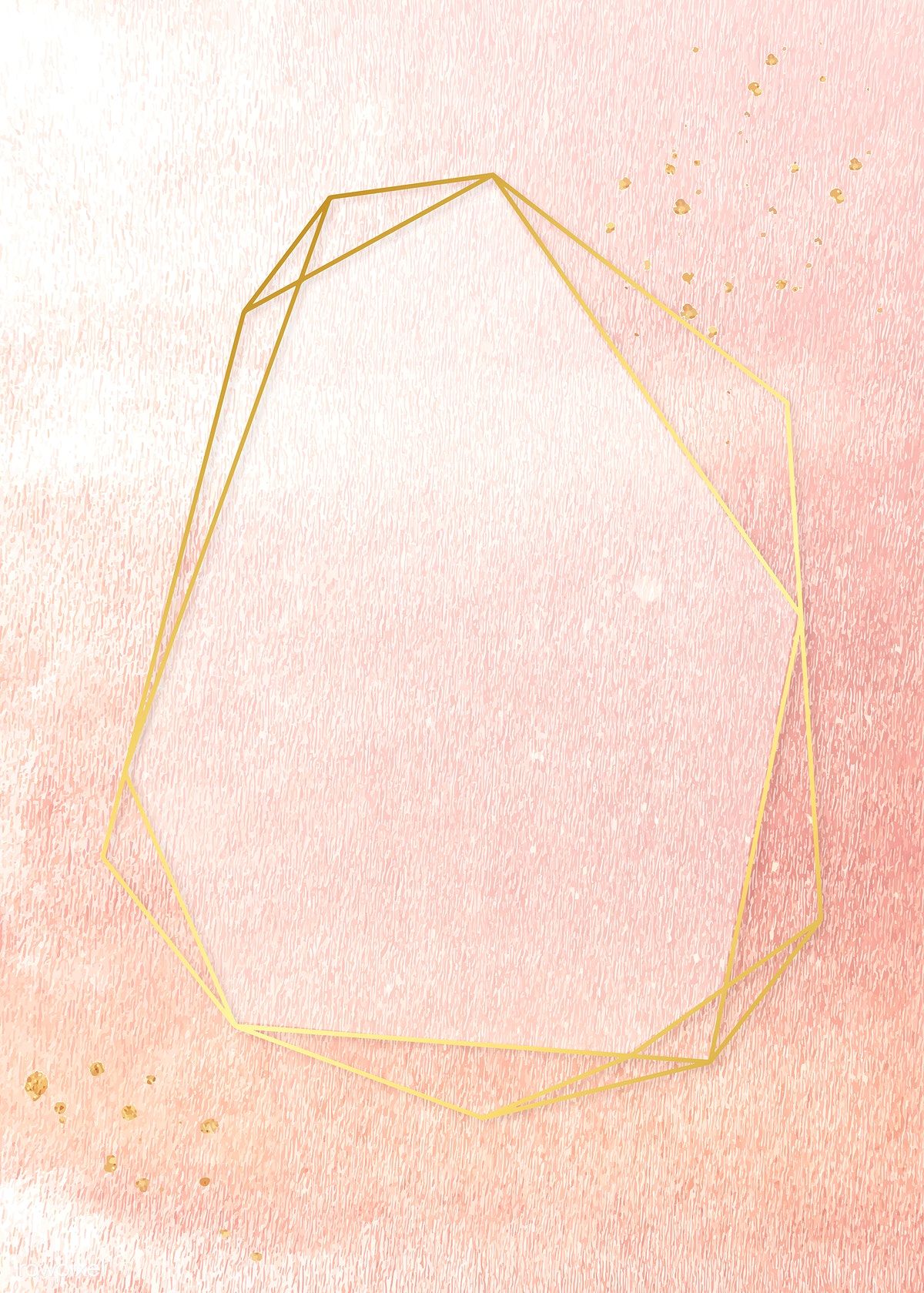 1200x1679 Download Premium Vector Of Golden Frame On A Pink Concrete Wall