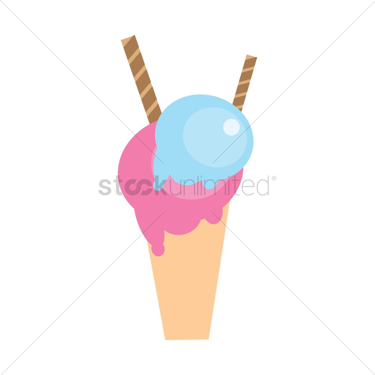 Ice Cream Cone Vector Image 1300x1300 Ice Cream Cone Vector Image