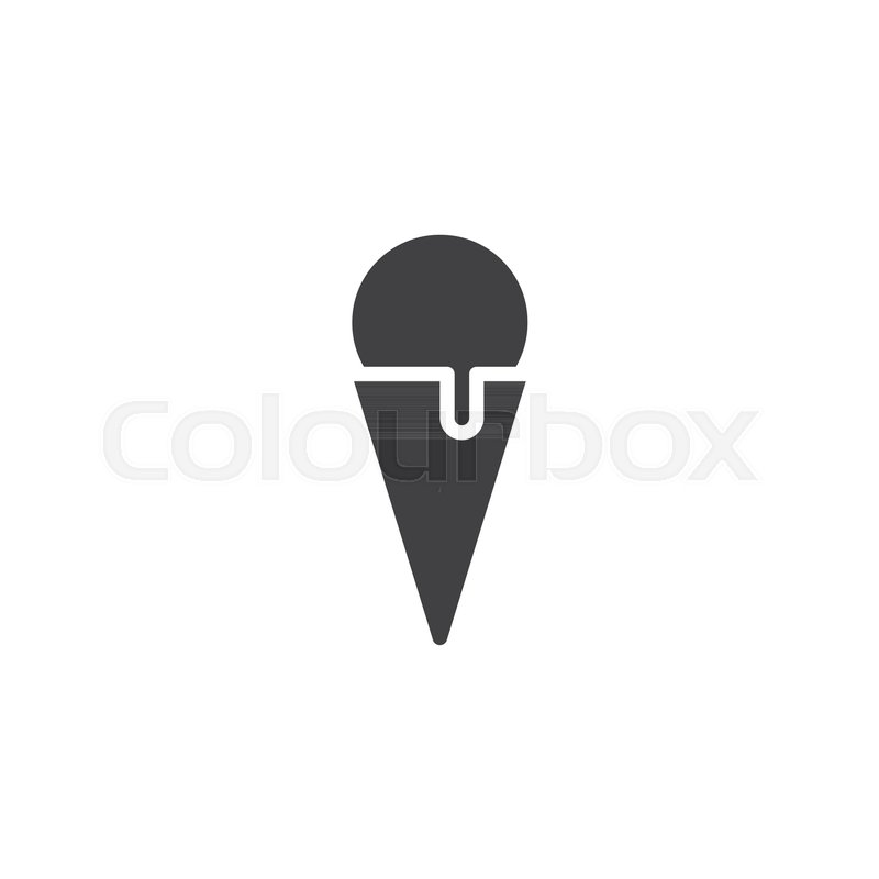 Ice Cream Cone Vector Icon Filled Stock Vector Colourbox 800x800 Ice Cream Cone Vector Icon Filled Stock Vector Colourbox