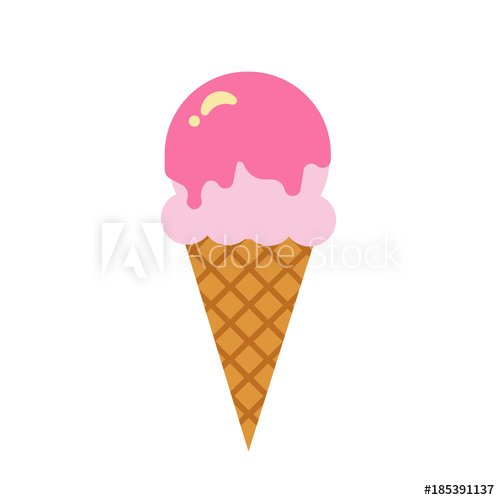 Ice Cream Design Isolated On Background Ice Cream Cone Vector 500x500 Ice Cream Design Isolated On Background Ice Cream Cone Vector