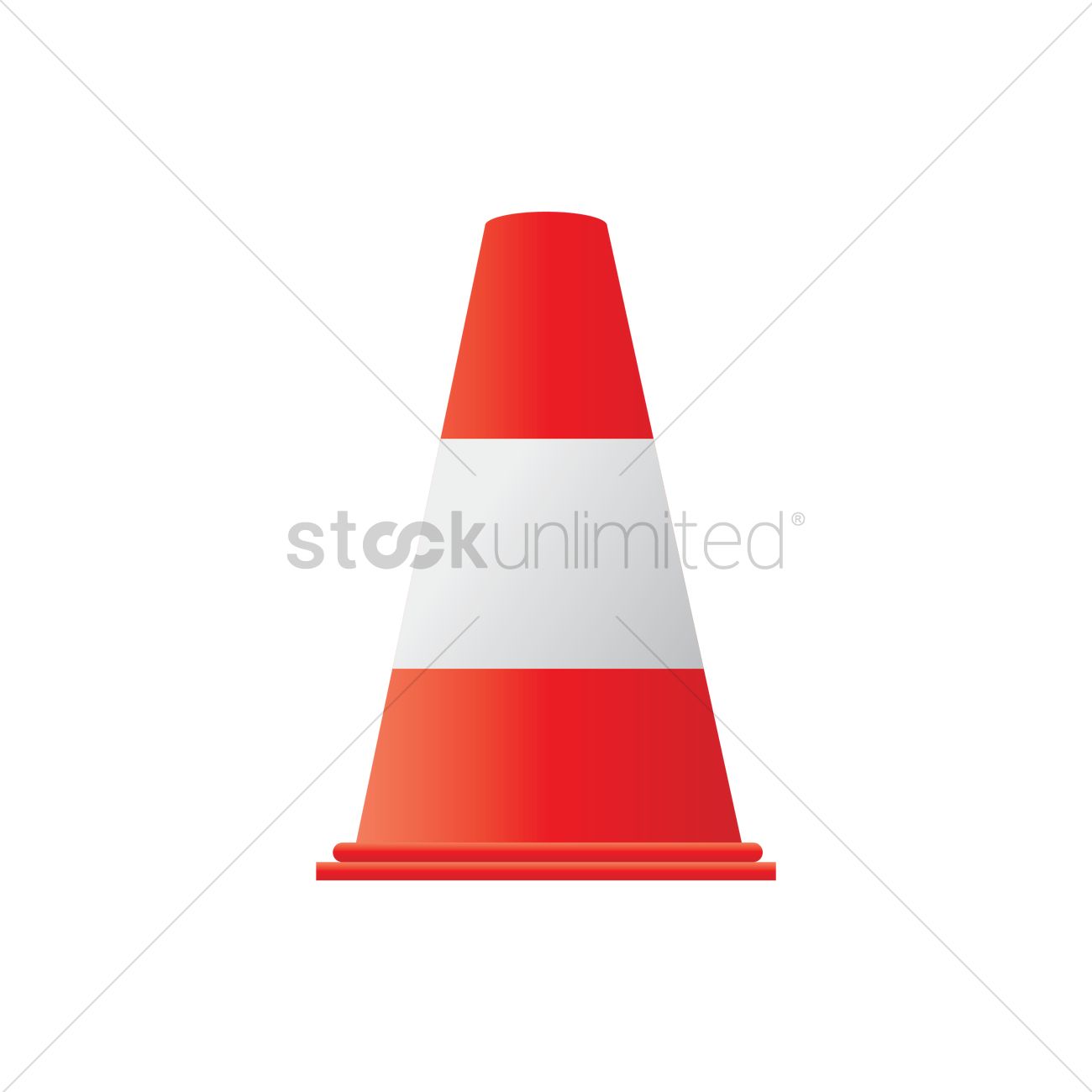 Traffic Cone Vector Image 1300x1300 Traffic Cone Vector Image