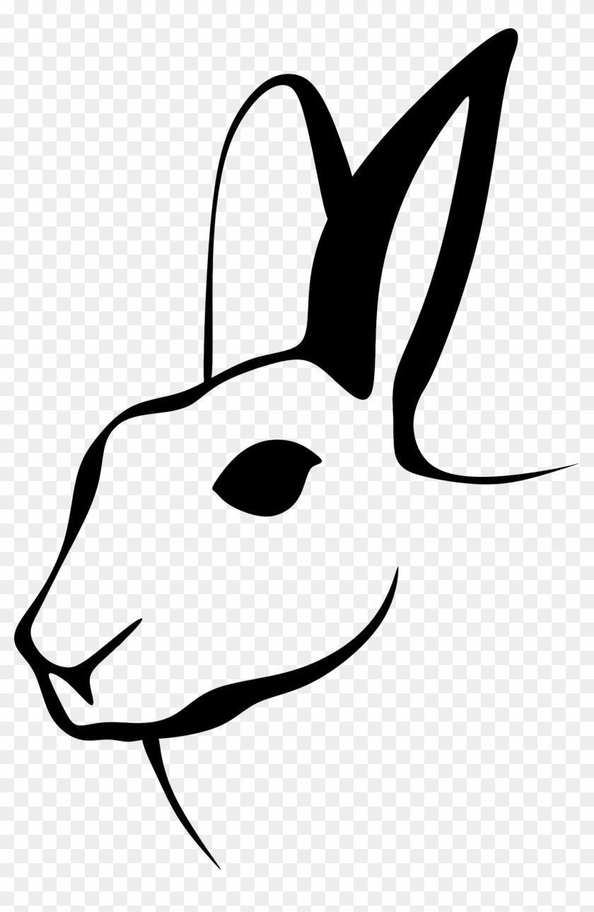 840x1289 Line Rabbit Png