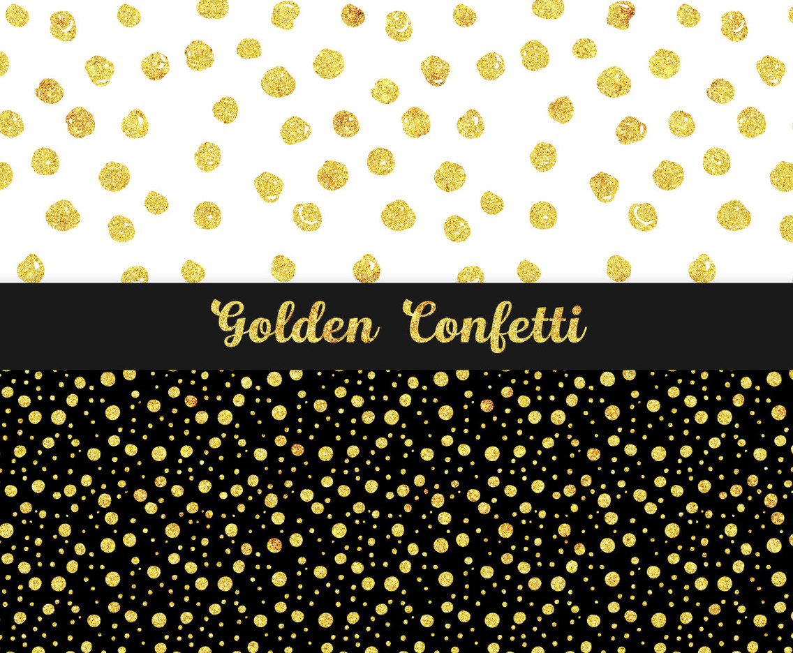 1136x936 Golden Confetti Patterns Vector Art Graphics