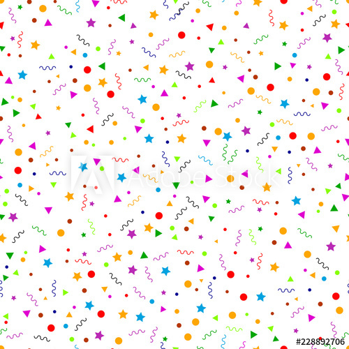 Confetti Pattern Vector at Collection of Confetti