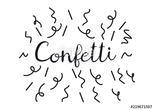 500x357 Confetti Vector Holiday Background Birthday Confetti Text Stock