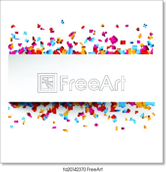 561x581 Free Art Print Of Confetti Celebration Background Colorful