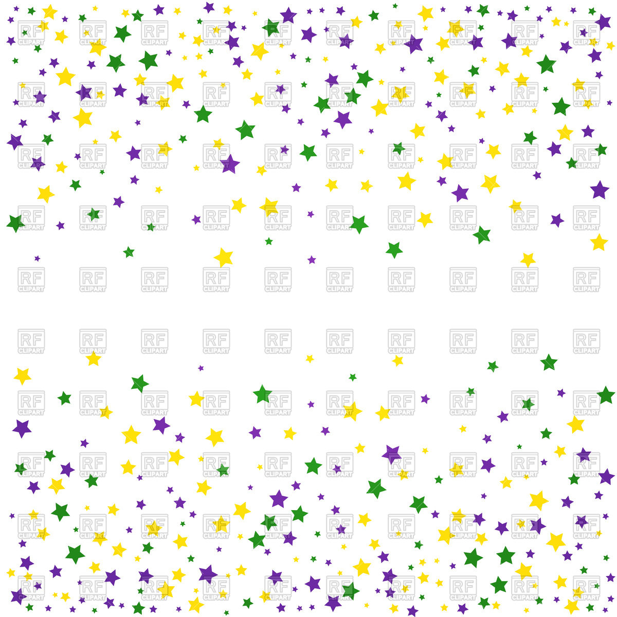 1200x1200 Mardi Gras Background With Starry Confetti Vector Image