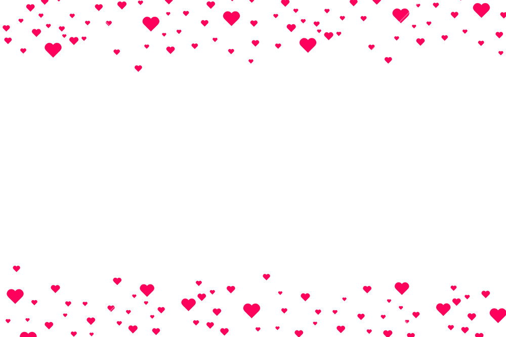 1000x667 Heart Shape Pink And Red Confetti Vector Valentines Day Background