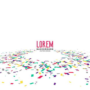 310x310 Abstract Celebration Confetti Vector Background Free