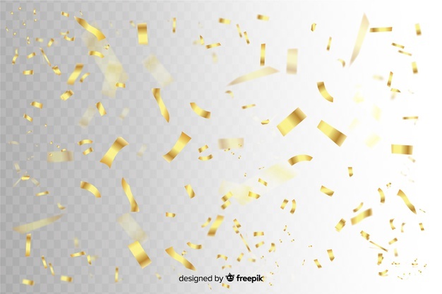 626x417 Gold Confetti Png Images