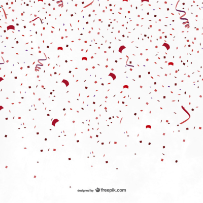 400x400 Red Party Confetti Vector Png
