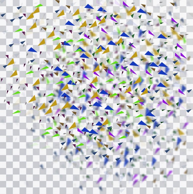 626x627 Colorful Confetti Background Vector Free Download