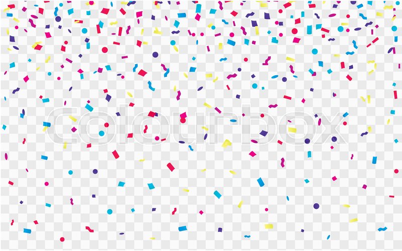 800x500 Colorful Explosion Of Confetti Vector Stock Vector Colourbox