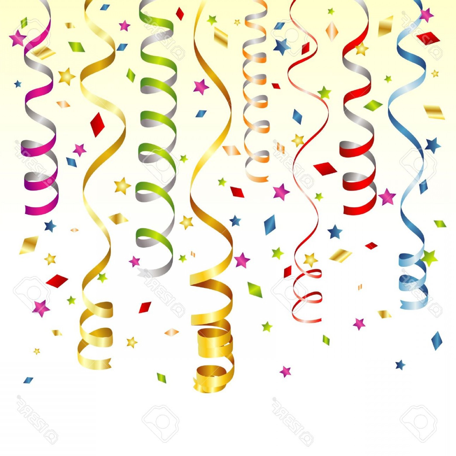 1560x1560 Photobirthday Background With Streamer And Confetti Vector