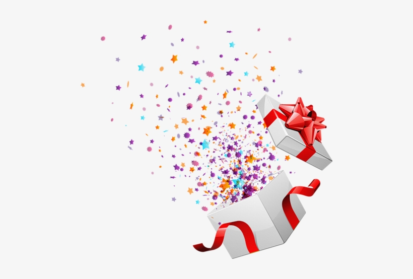 820x554 Confetti Vector Png