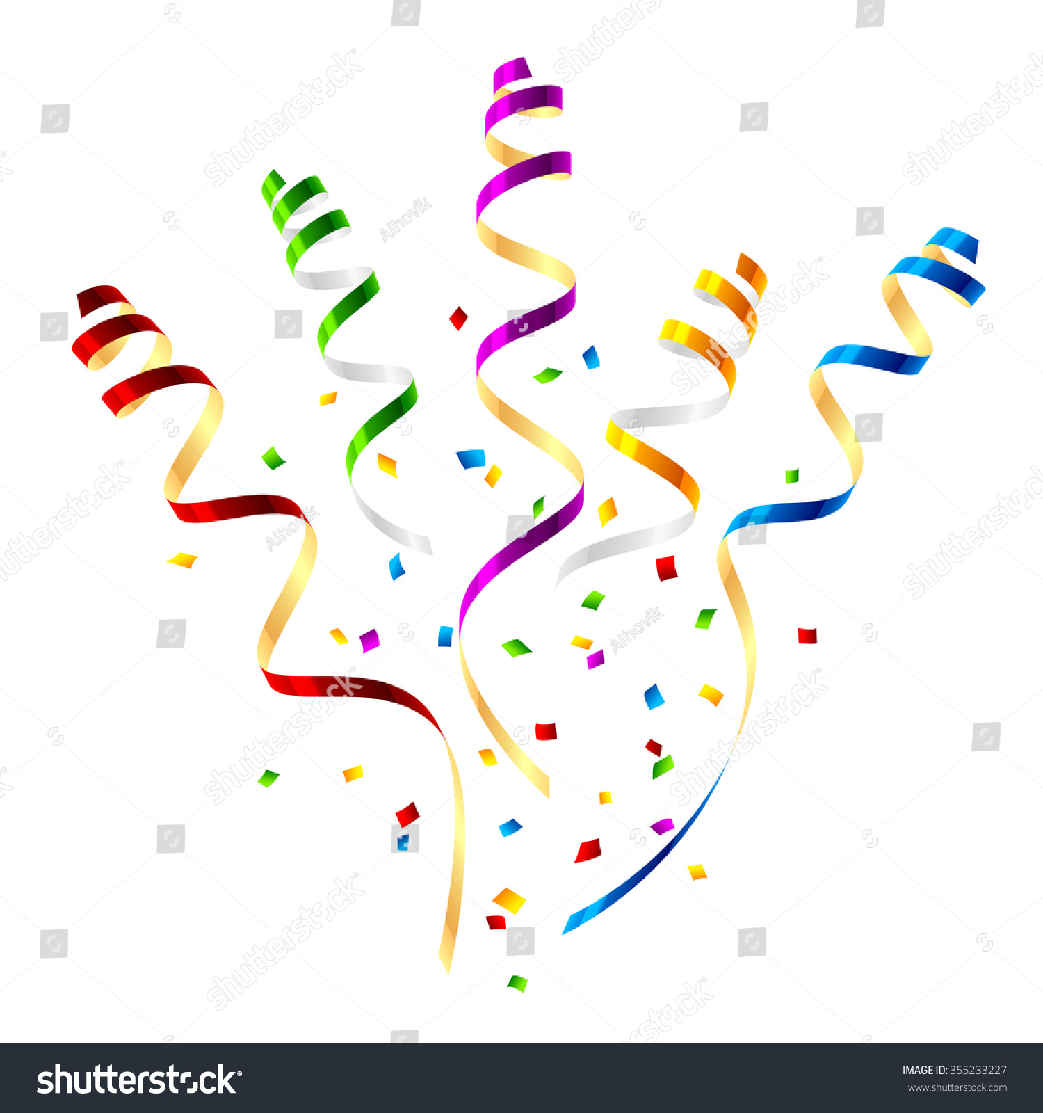 1500x1600 Download Free Png Surprise Party Streamers Confetti Vector Stock