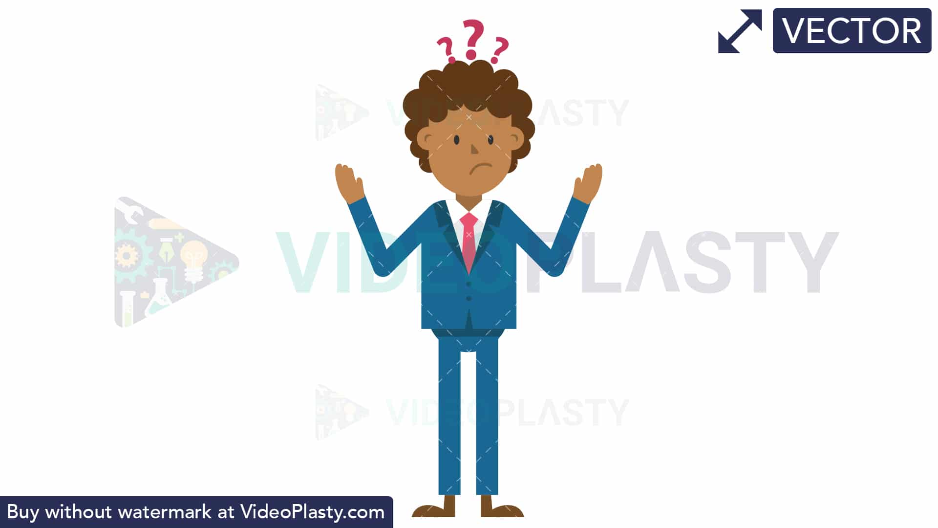 Confused Man Vector