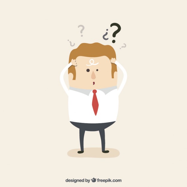 626x626 Confused Worker Vector Free Download
