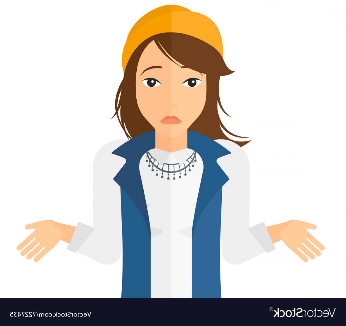 1200x1131 Confused Woman Shrugging Her Shoulders Vector Soidergi