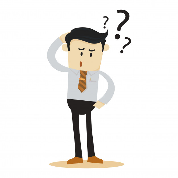 626x626 Confused Businessman Cartoon Character Vector Premium Download