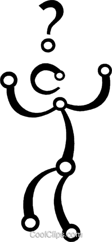 224x480 Confused Person Royalty Free Vector Clip Art Illustration