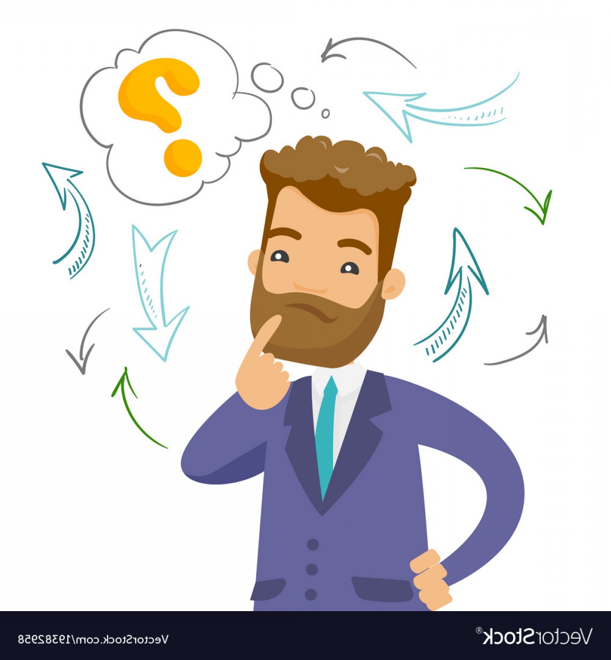 Confused Person Vector at Vectorified.com | Collection of Confused ...