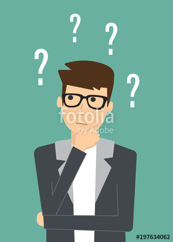 357x500 Business Man Is Confused Thinking Businessman Surrounded