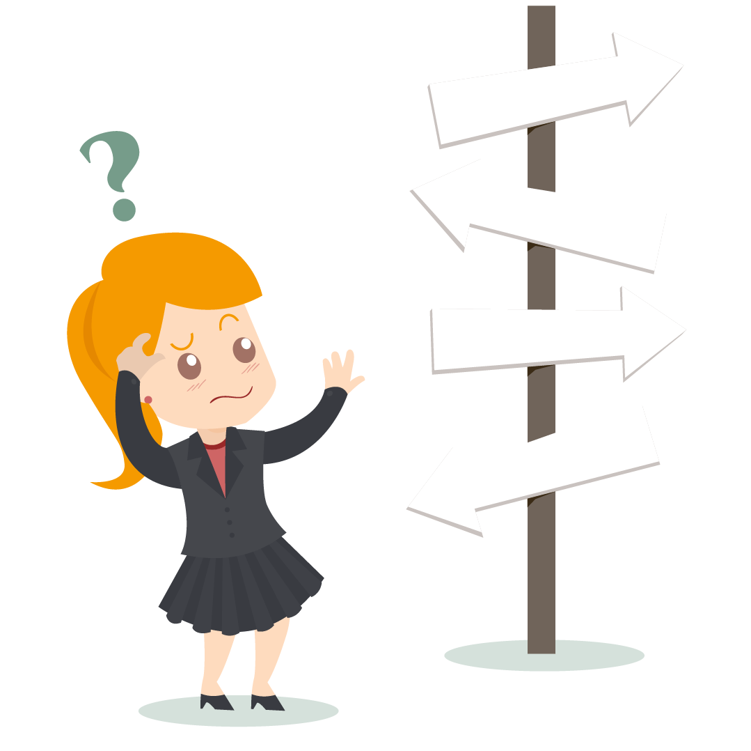 1079x1078 Download Woman Business Scrum Confused Sign Vector The Hq Png