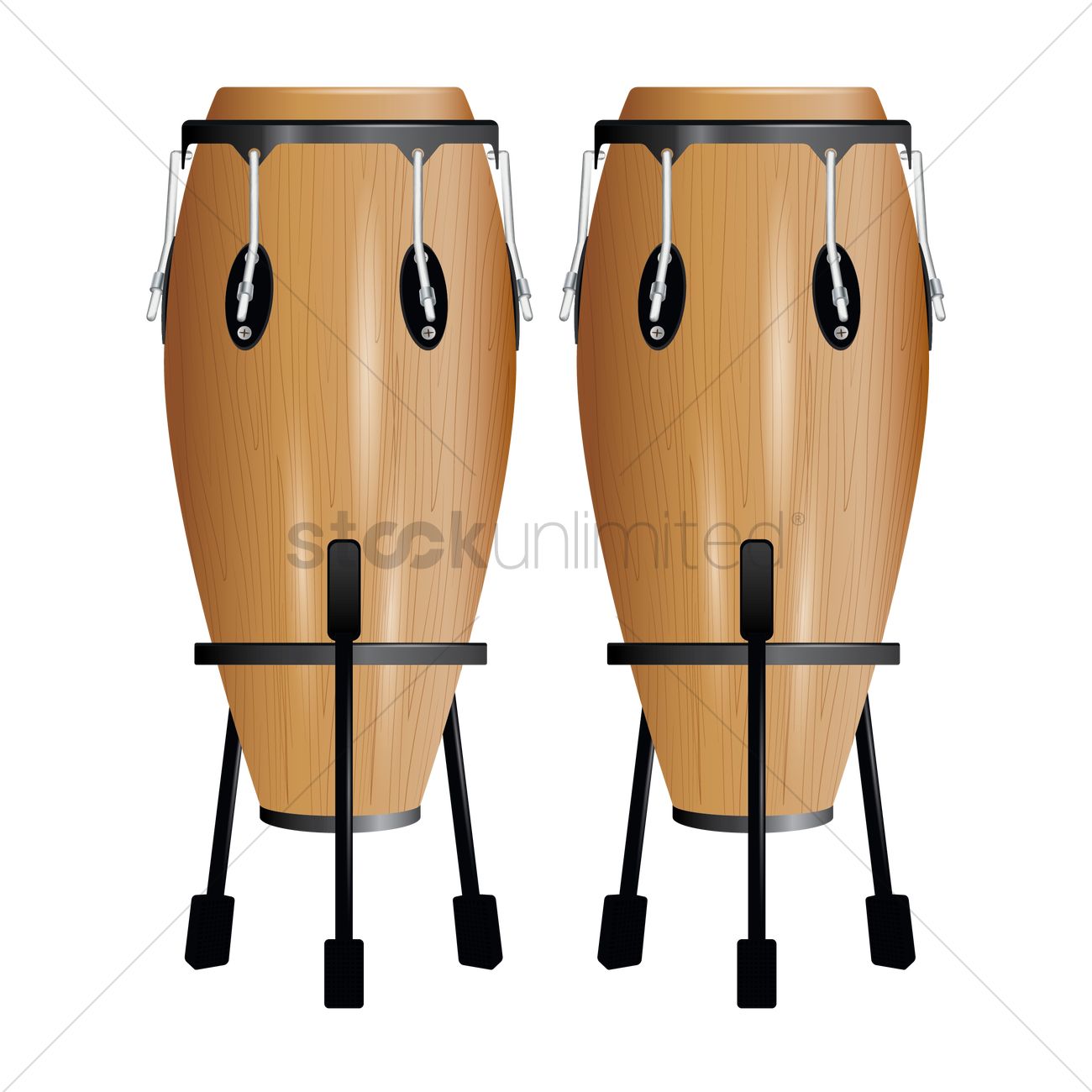 1300x1300 Congas Vector Image