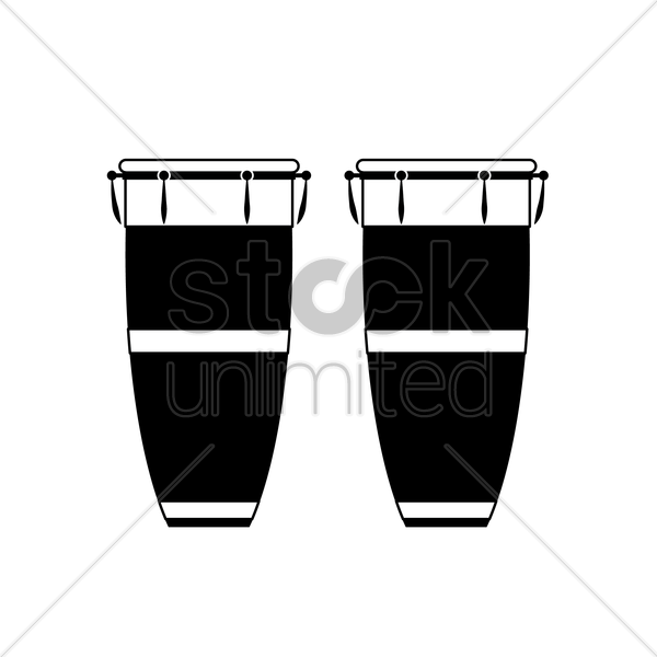 600x600 Congas Vector Image